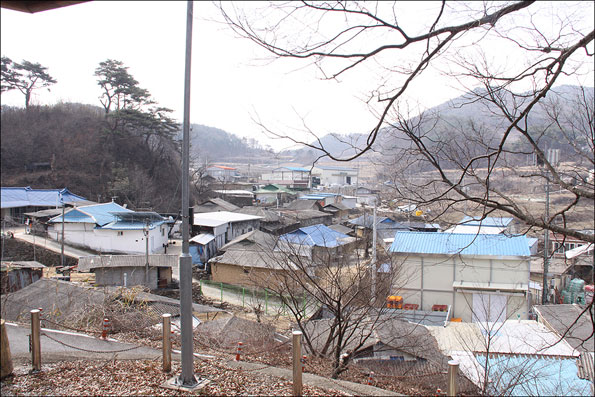 ▲한국전쟁의 아픔을 간직한 예천군의 산간마을 산성리 전경.