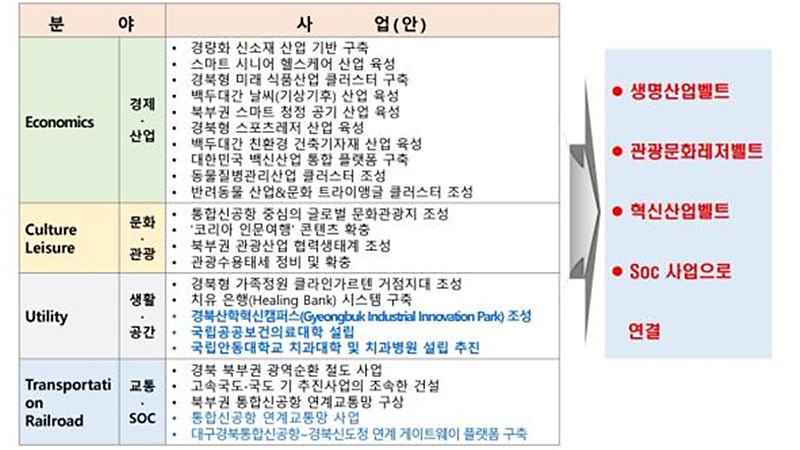 ▲분야별 사업(안).