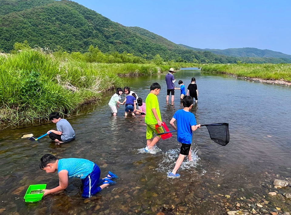 ▲안동포타운이 최근 다양한 체험활동을 운영해 인기를 끌고 있다.(사진 안동시청 제공. 2022.07.20)