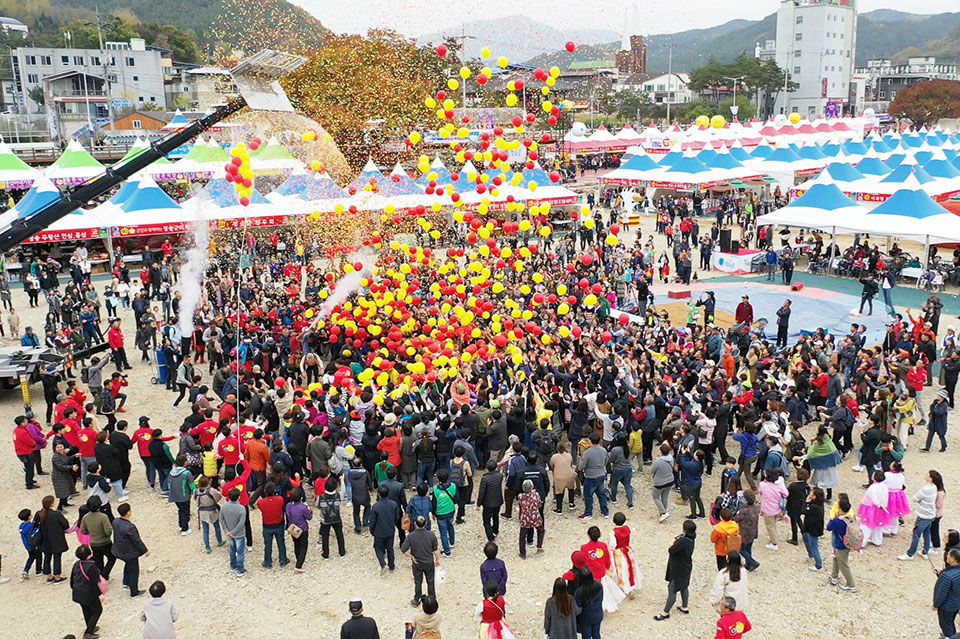 ▲지난 2019년 축제 장면.(사진 청송군청 제공.2022.09.14)