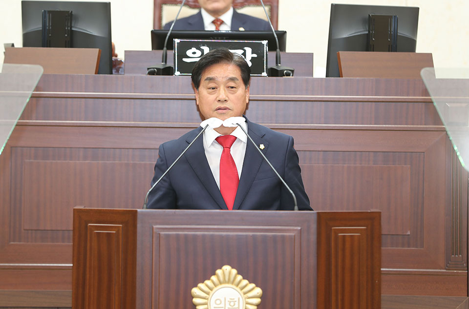 ▲권기윤 안동시의회 의원은 5분 자유발언을 통해 연중 상시 이용이 가능한 장애인 긴급돌봄센터 건립 필요성을 제안했다.(사진 안동시의회 제공.2022.11.21)