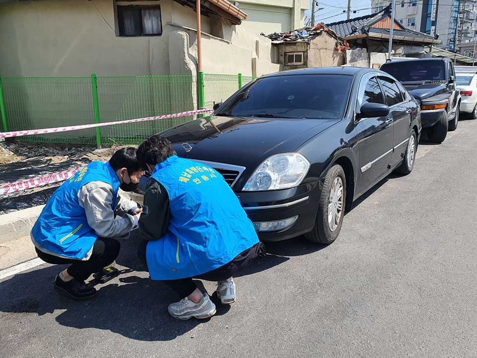 ▲오는 28일 안동시는 인근 3개시군과 함께 자동차세 체납차량에 대해 번호판을 영치한다.(사진 안동시청 제공.2022.11.24)