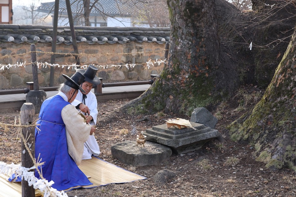 ▲삼신당 제사.(사진 안동시청 제공.2023.02.01)