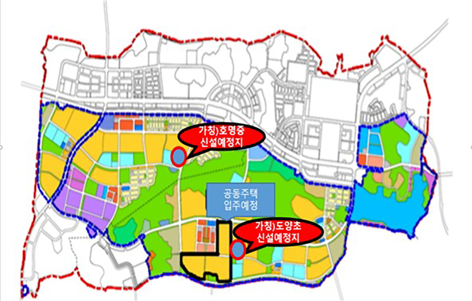 ▲학교 신설 예정지.(자료 경상북도교육청 제공)