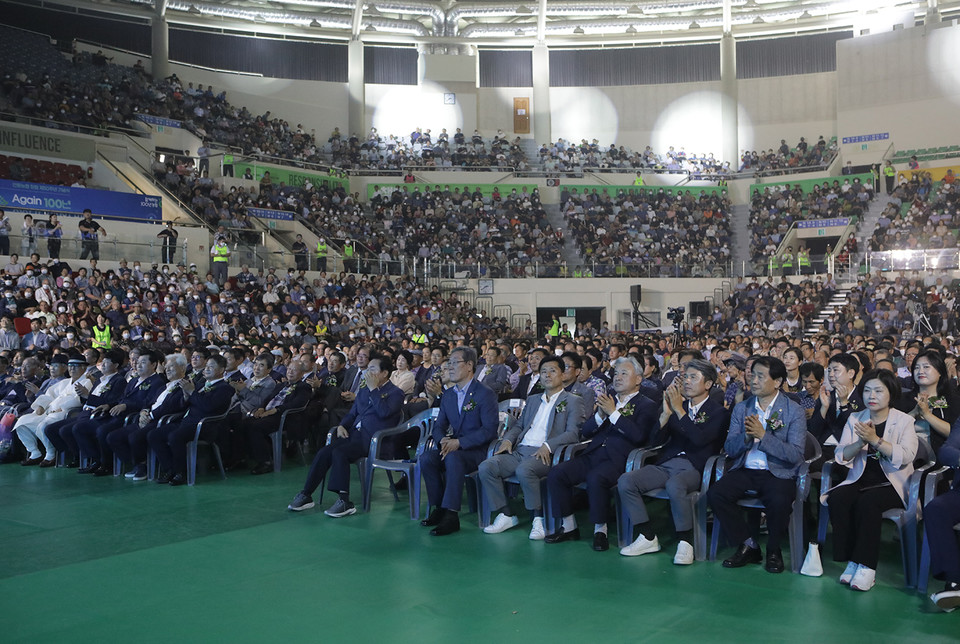 ▲안동농협 창립 50주년 기념행사.(사진 안동농협 제공)