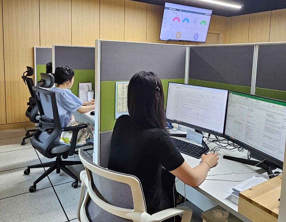 ▲안동시 민원콜센터.(사진 안동시청 제공)
