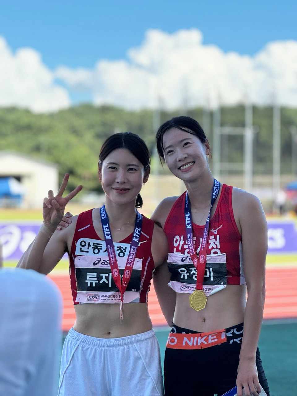 ▲0708 안동시청 육상경기단, 각종 전국대회서 두각 (2)-류지연,유정미(사진 안동시)
